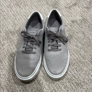 Cole Haan Gray Low-Top Sneakers with Breathable Mesh